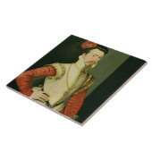 レスター、c.1のロバートDudleyの(1532-88年の)第1伯爵 タイル (側面)