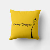 レステズユニークフランスのヴィンテージイエロージェムトーン クッション (裏面)