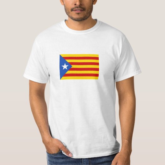 レステラダブラバカタロニア独立国旗 Tシャツ (正面)