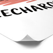 レストはラジカル – かわいい眠るラクーンデザイン ポスター (角)