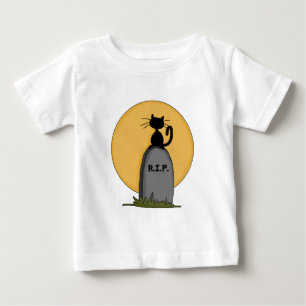 レストインピースハロウィーン長袖シャツ ベビーTシャツ