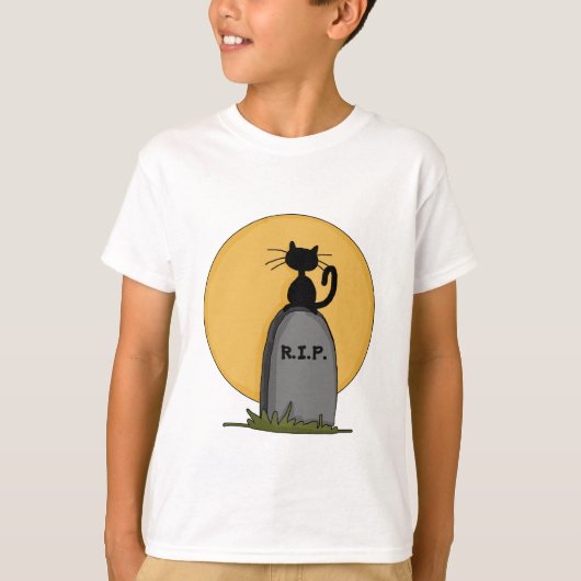 レストインピースハロウィーン長袖シャツ Tシャツ (正面)