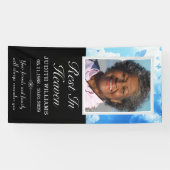 レストイン天国スカイ蝶の墓毛布カバー 横断幕 (横)