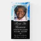 レストイン天国スカイ蝶の墓毛布カバー 横断幕 (縦)