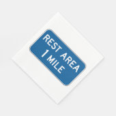 レストエリアサイン紙ナプキンス スタンダードランチョンナプキン (角)