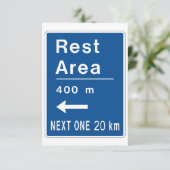 レストエリアロードサイン招待状 招待状 (スタンド正面)