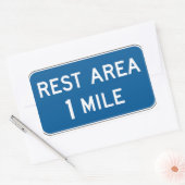 レストエリア標識シール 長方形シール (封筒)