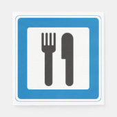 レストサインストップ紙ナプキンス スタンダードランチョンナプキン (正面)