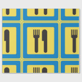 レストストップサイン包装紙 ラッピングペーパー (フラット)