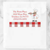 レストライタリアンンパスタシェフ 長方形シール (バッグ)