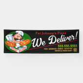 レストライタリアンンピッツェリアピザお届け 横断幕 (横)