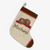 レストライタリアンンフードミートボールマリナーラグルメ スモールクリスマスストッキング (正面 (吊り時))