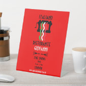 レストライタリアンン宣伝 台座サイン (インサイチュ)