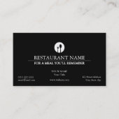 レストラエレガントン名刺 名刺 (正面)