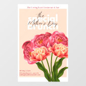 レストラカスタマイズンマザーズデイブランチフローラ ウィンドウサイン (シート)