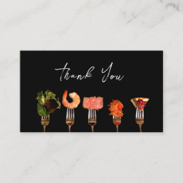 レストラモダンンありがとう/ブラックフードフォーク 名刺