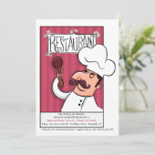 レストランでのディナー招待状 招待状 (スタンド正面)