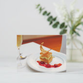 レストランでのデザート ポストカード (スタンド正面)