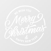 レストランとオフィスのクリスマスホリデー ウィンドウサイン (シート)