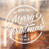 レストランとオフィスのクリスマスホリデー ウィンドウサイン (シート2)