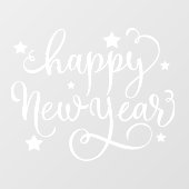 レストランとオフィスの新年の幸せ ウィンドウサイン (シート)