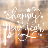 レストランとオフィスの新年の幸せ ウィンドウサイン (シート2)