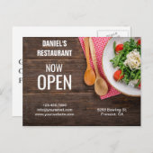 レストランのオープン |開く |ダイレクトメール ポストカード (正面/裏面)