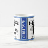 レストランのシェフ頼についてのお客様おもしろい コーヒーマグカップ (中央)