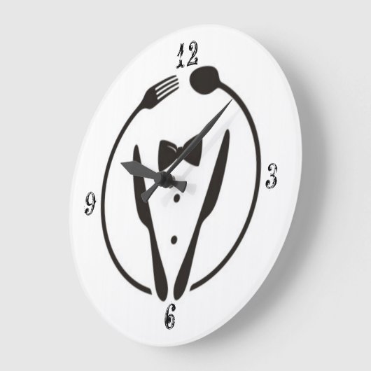 レストランのシンプル ラージ壁時計 (傾斜)