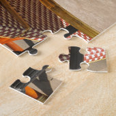 レストランのテーブル ジグソーパズル (側面)