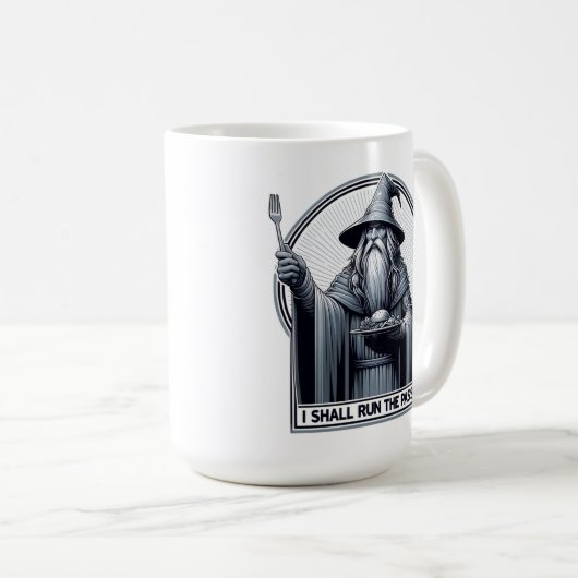 レストランのユーモア走は合格 コーヒーマグカップ (正面右)