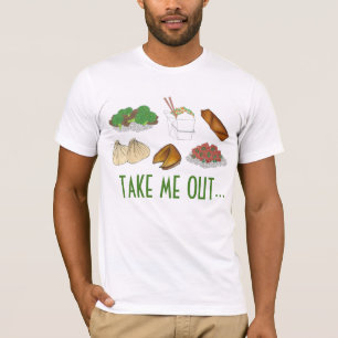 レストランの中国のテイクアウト食べ物 Tシャツ