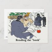 レストランの情景 読む, ポストカード (正面/裏面)