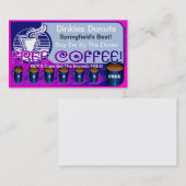 レストランは自由なコーヒークラブカード3を供給します ロイヤリティカード (正面/裏面)