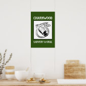 レストランまたはキャリーサイン。 ポスター (キッチン)