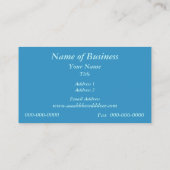 レストランまたはバーの名刺 名刺 (裏面)