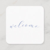 レストランやカフェ向けQRコードメニューカード スクエア名刺 (裏面)