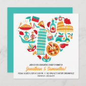 レストランイタリアンリハーサルディナー 招待状 (正面/裏面)