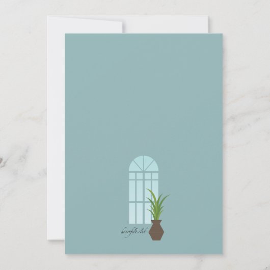 レストランインテリア招待状 招待状 (裏面)