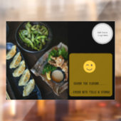 レストランウィンドウの固定 ウィンドウサイン (シート2)