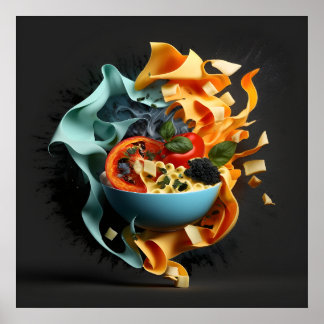 レストランウォールアート24x24マットポスターデザイン2 ポスター