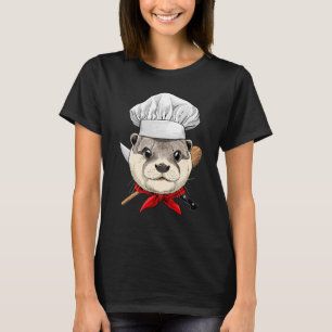 レストランオッターシェフ調理師料理料理料理料理料理調理法 Tシャツ