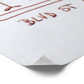 レストランオンブールバード |サンジェルマン,パリ ポスター (角)