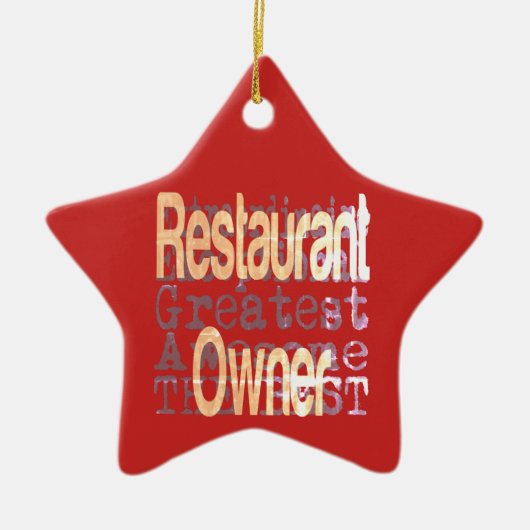 レストランオーナーエクソナレ セラミックオーナメント (正面)