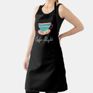 レストランカフェウェイトレスティーカップ可愛い エプロン
