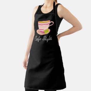 レストランカフェウェイトレス茶カップかわいい エプロン