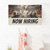 レストランキッチン今すぐ採用バナー – カスタム 横断幕 (インサイチュ)