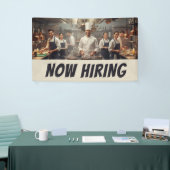 レストランキッチン今すぐ採用バナー – カスタム 横断幕 (トレードショー)