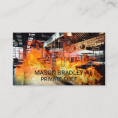 レストランキッチン | 火 名刺 (正面)