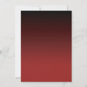 レストラングランドオープニングトゥインクルライトダークレッド 招待状 (裏面)